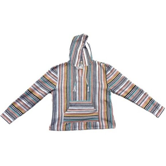 LA DRFT Tops - Beach Life By Ladrft Women's Poncho Hoodie Multicolor Baja Size XL Extra Large